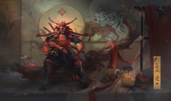 Japanese Samurai Large Gaming Mouse Pad - Image 3