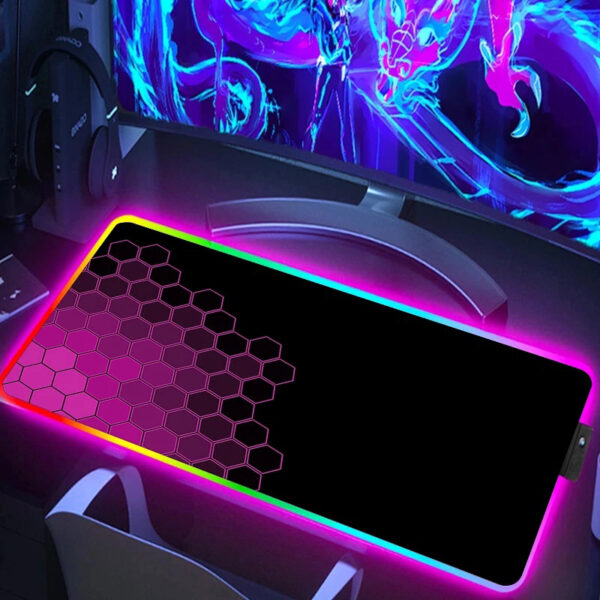 Large Non Slip USB Led RGB Mouse Pad for Game - Image 4