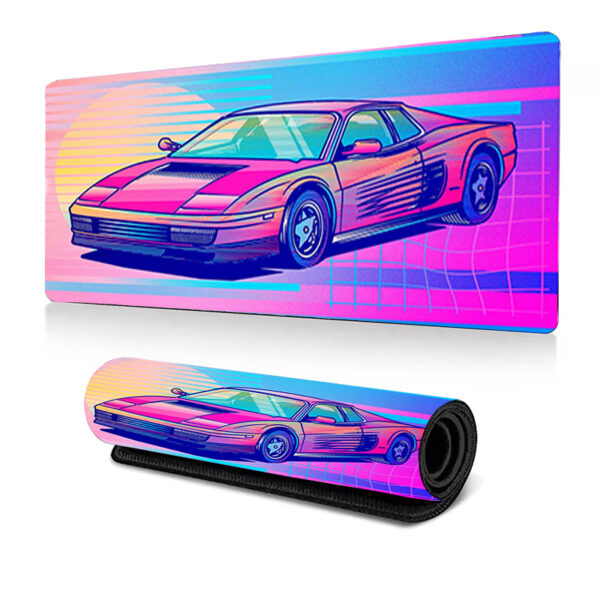 Mustang Sports Car Graffiti Animation Gaming Mouse Pad - Image 2